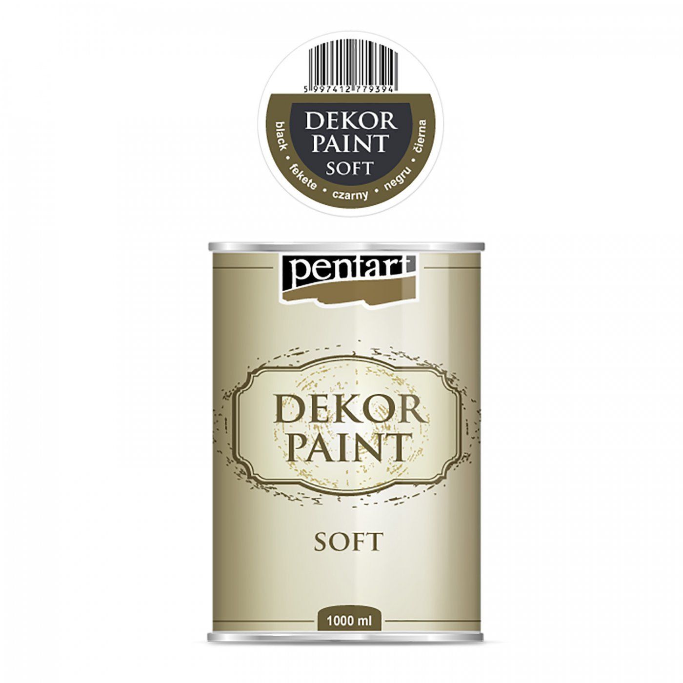 Dekor Paint Soft 1000 ml, černá