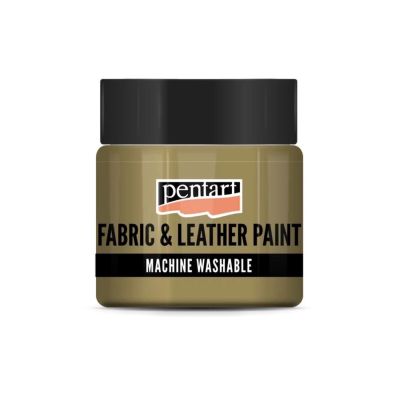 Barva na textil a kůži, 50 ml, Glitrové zlatá