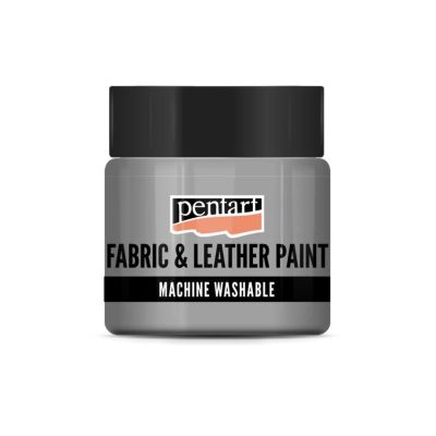 Barva na textil a kůži, 50 ml, Glitrové stříbrná