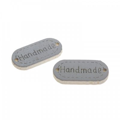 Dřevěná tabulka s dírkami, Handmade, bílá, 10 ks