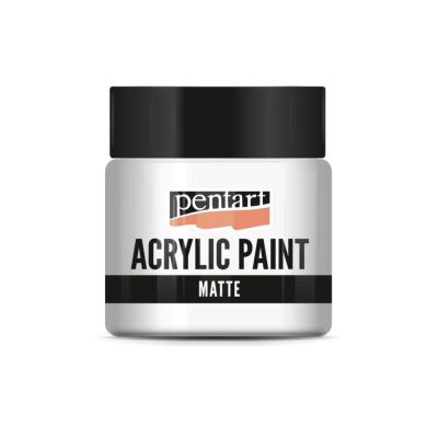 Akrylová barva matná 50 ml, titanově bílá
