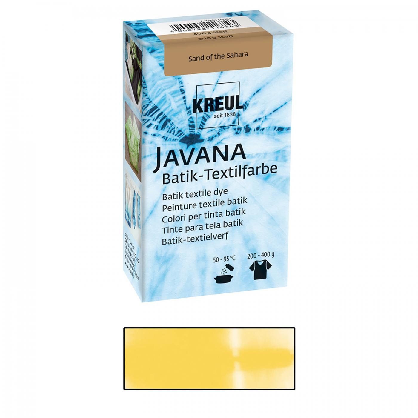 Batikovací barva JAVANA, KREUL, 70 g sluneční žlutá