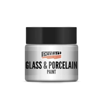 Barva na sklo a porcelán, 30 ml, bílá