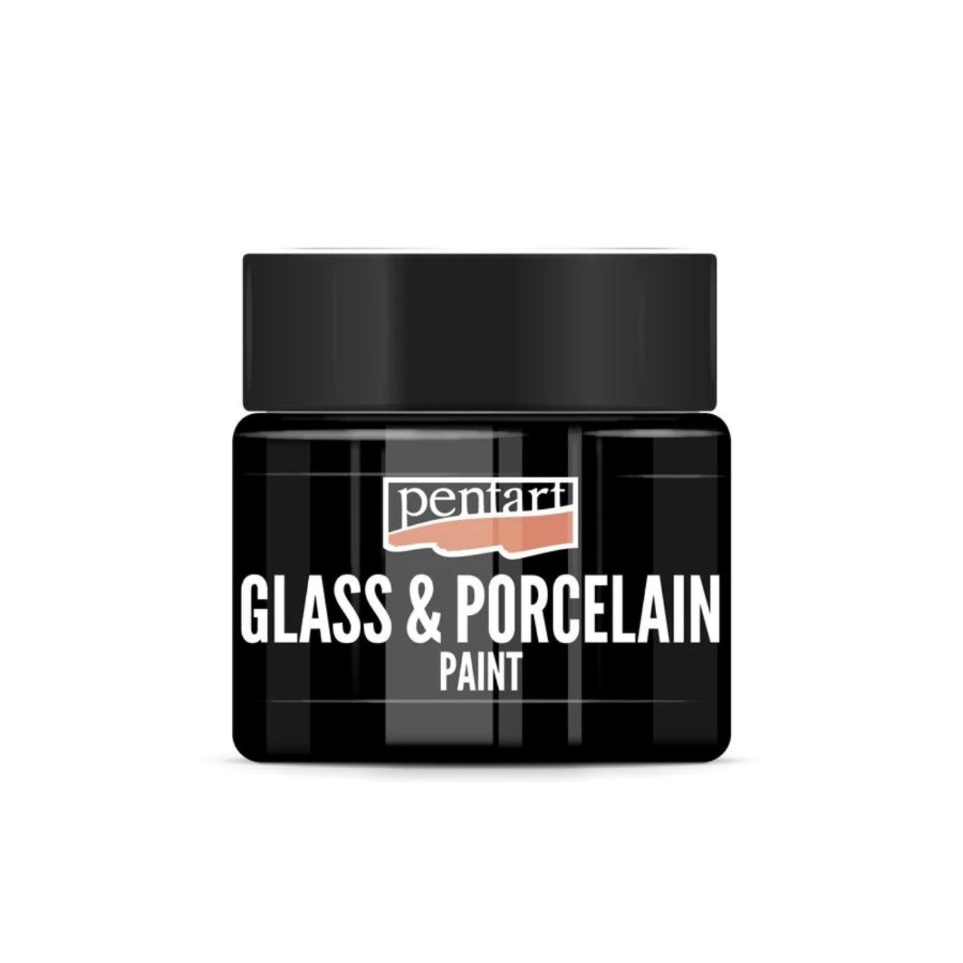 Barva na sklo a porcelán, 30 ml, černá