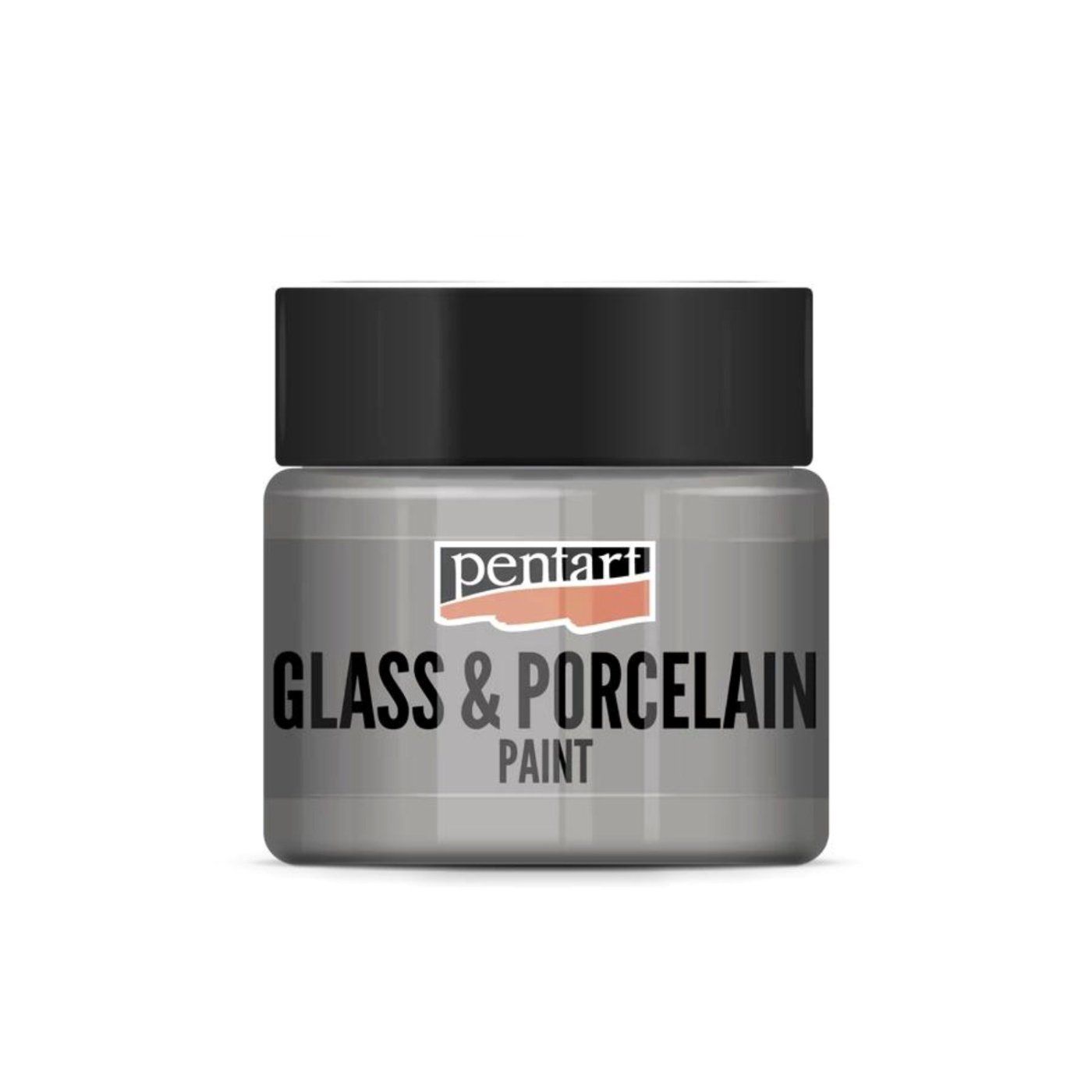 Barva na sklo a porcelán, 30 ml, stříbrná