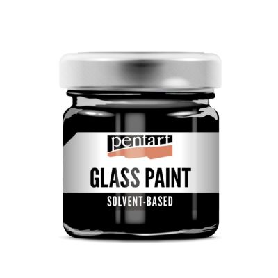 Barva na sklo, 30 ml, černá