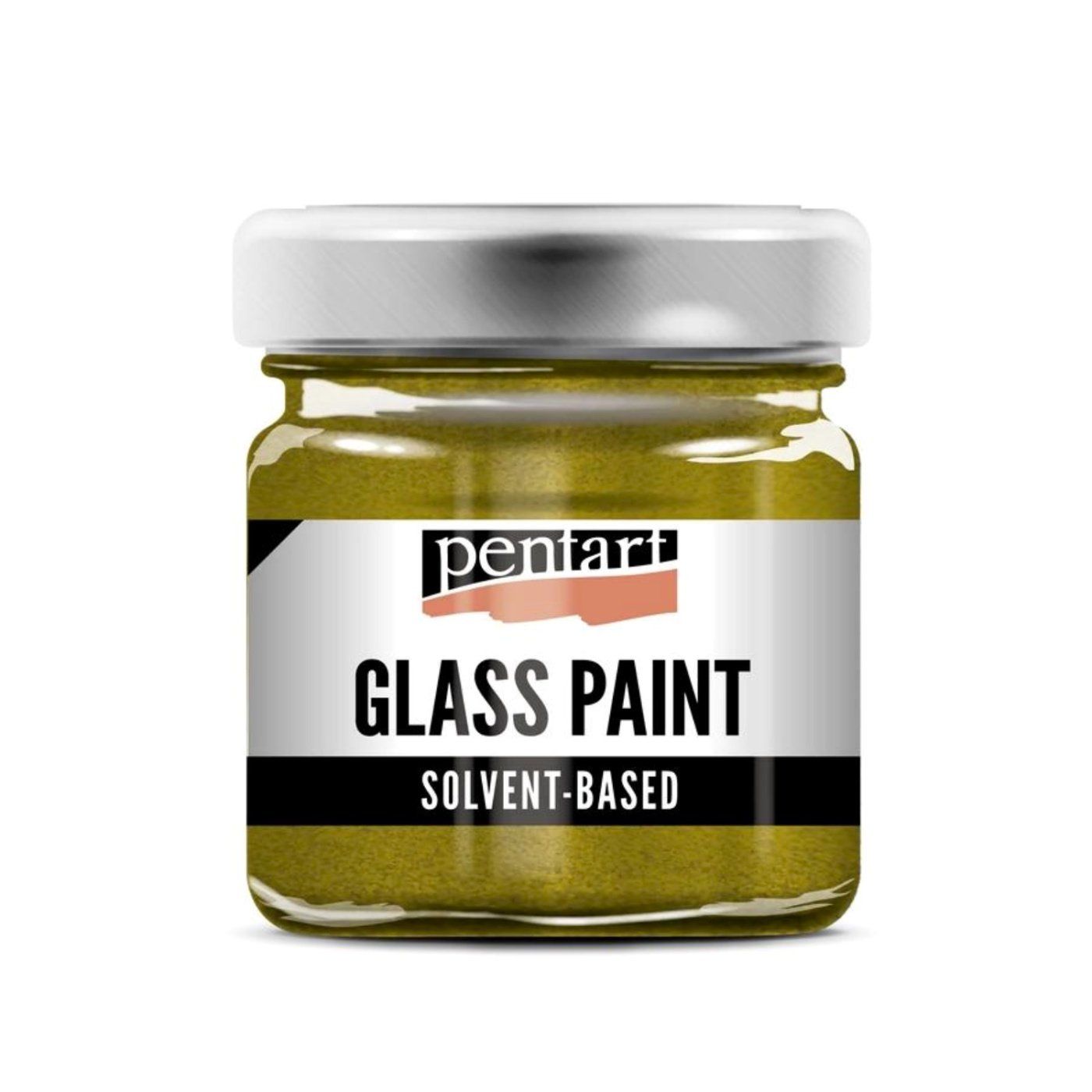 Barva na sklo, 30 ml, metalická zlatá