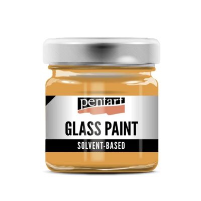 Barva na sklo, 30 ml, oranžová