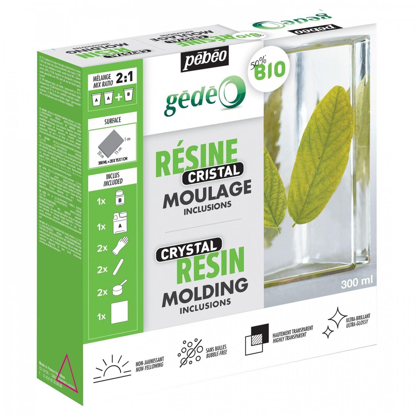 GÉDÉO BIO Křišťálová pryskyřice 300 ml, čirá