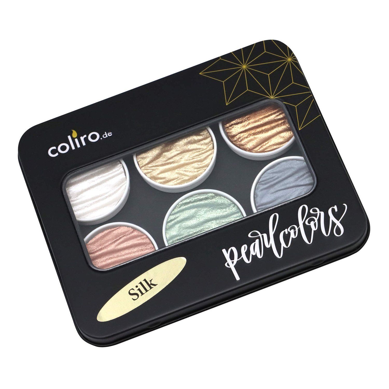 Finetec, Coliro Pearl barevná sada Silk 6 barev