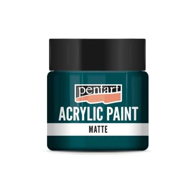 Akrylová barva matná 50 ml, tyrkysová modrá