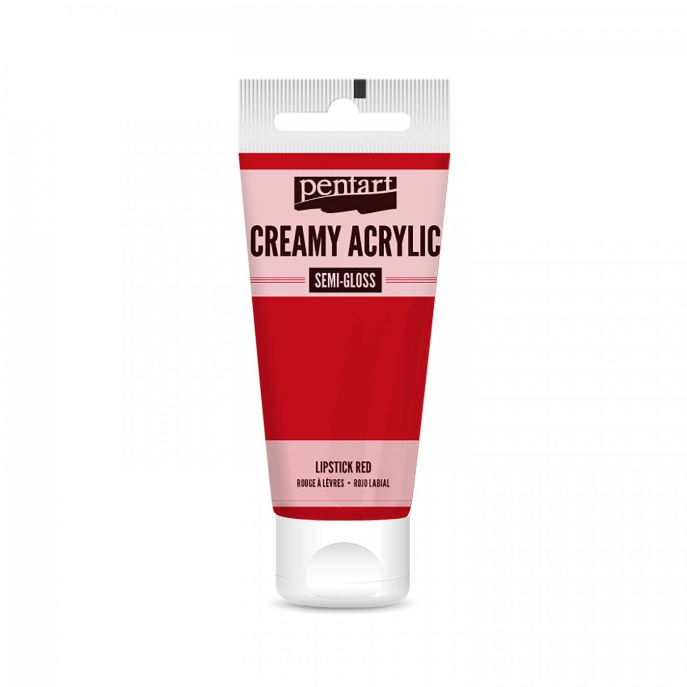 Akrylová barva krémová, pololesklá, rtěnka, 60 ml