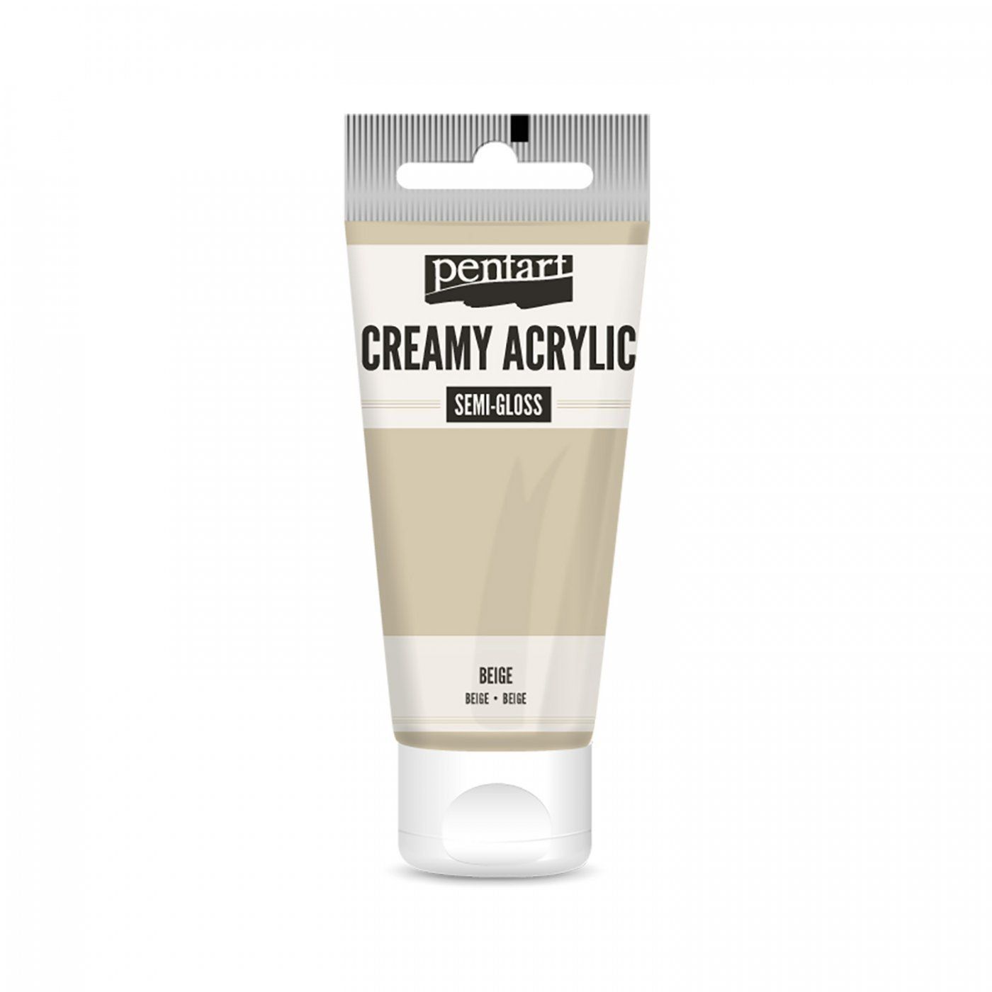 Akrylová barva krémová, pololesklá, béžová, 60 ml