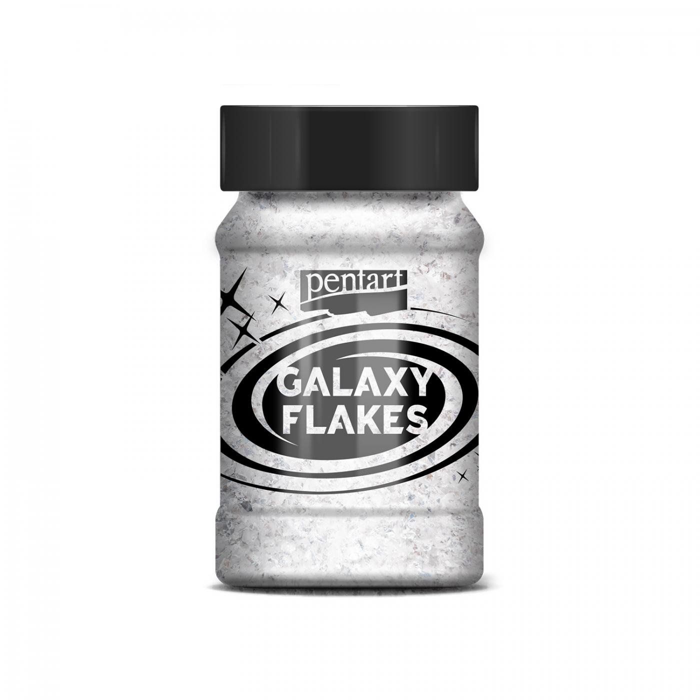 Galaxy vločky, 100 ml, merkur bílý