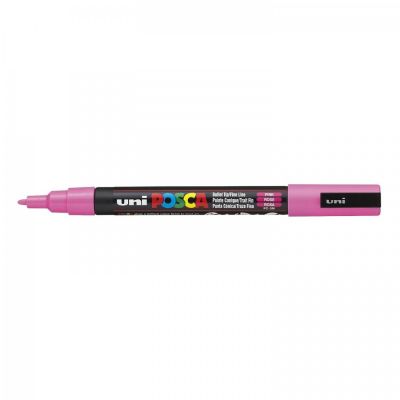 Popisovač Uni Posca PC-3M, 1,3 mm, růžový