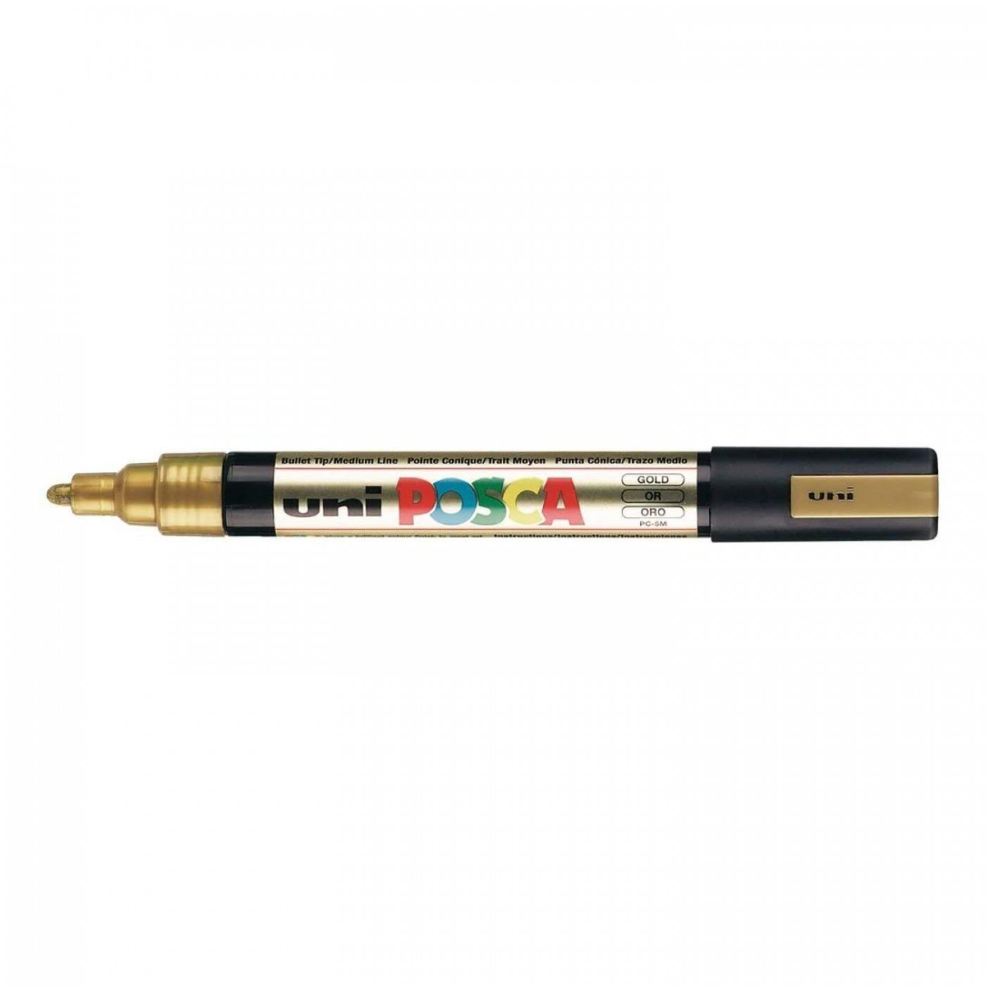 Popisovač Uni Posca PC-5M, 2,5 mm, zlatá