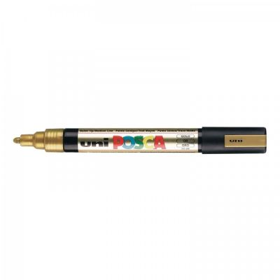 Popisovač Uni Posca PC-5M, 2,5 mm, zlatá