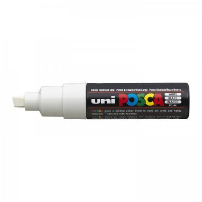 Popisovač Uni Posca PC-8K, 8 mm, bílá