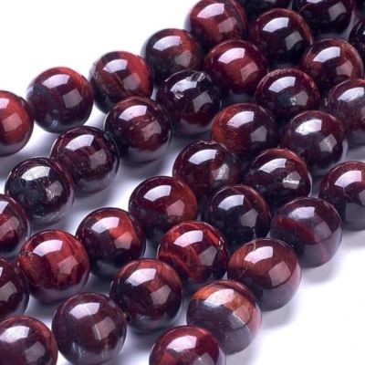 Býčí oko, 8 mm, barvený přírodní minerál