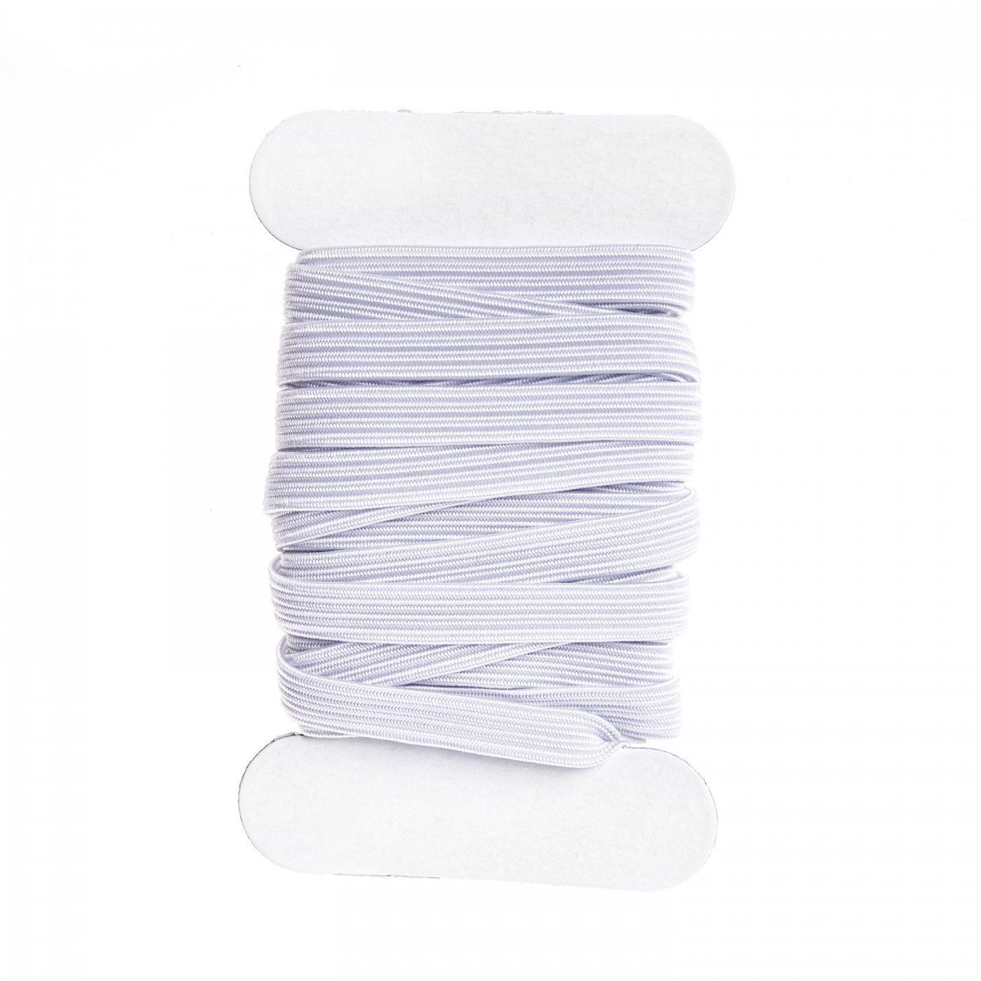 Gumička plochá, elastická, 4 mm, bílá