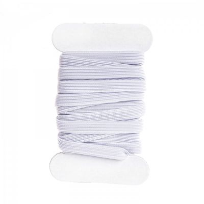Gumička plochá, elastická, 4 mm, bílá