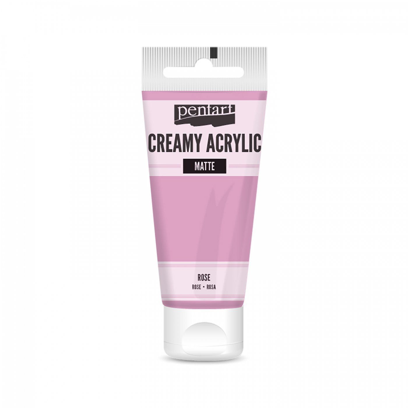 Akrylová barva krémová, matná, růžová, 60 ml