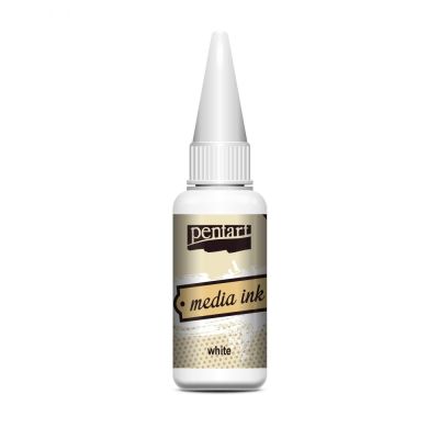 Media Ink inkoust 20 ml, bílá