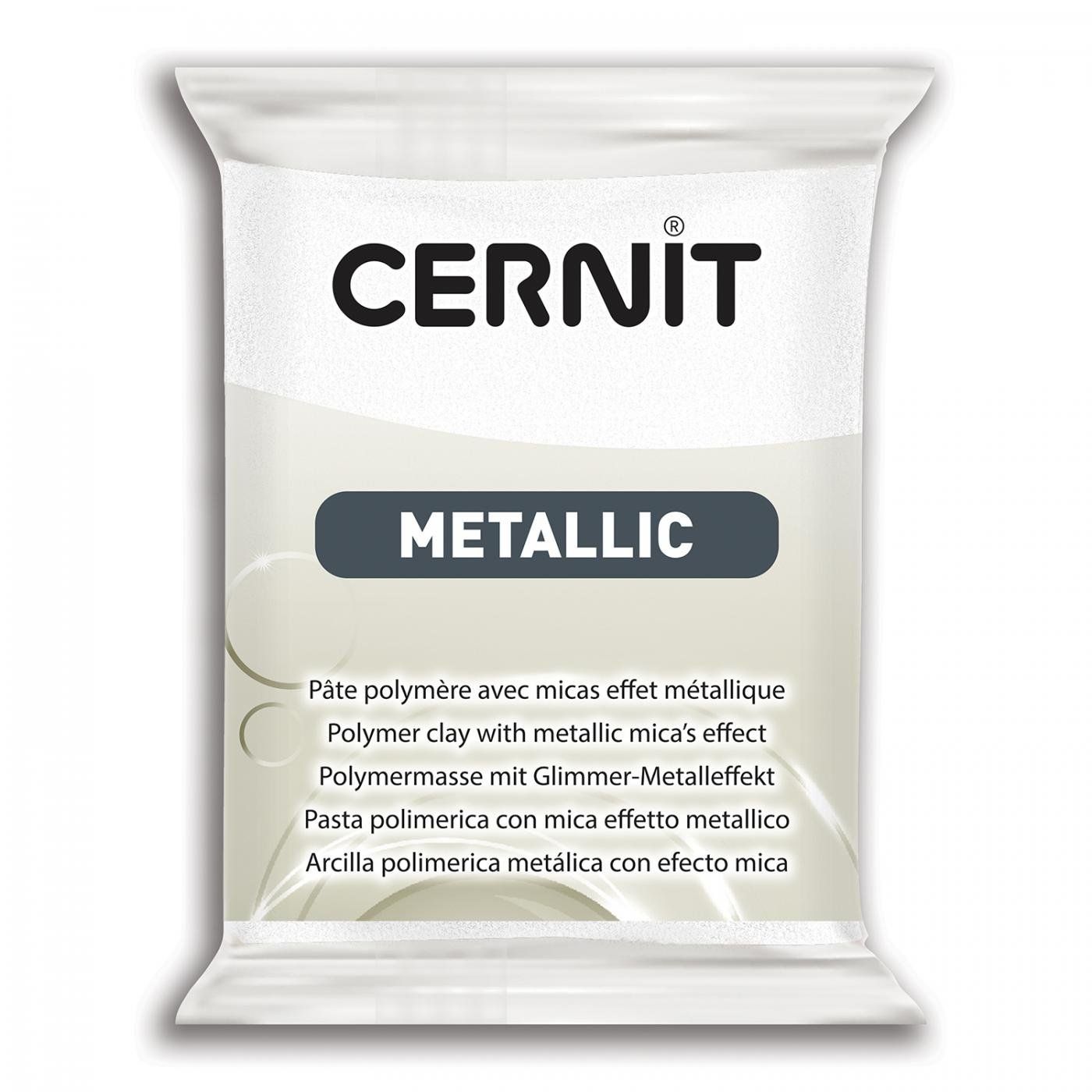 CERNIT Metallic 56g, 085 perleťová bílá