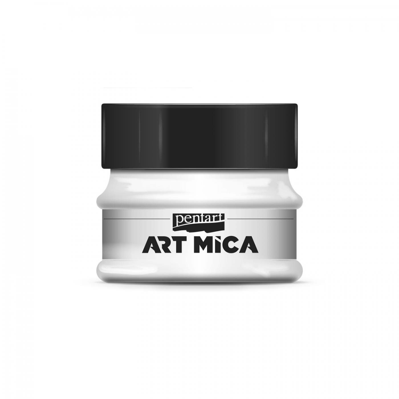 Art Mica, práškový pigment 9 g, perleťová bílá