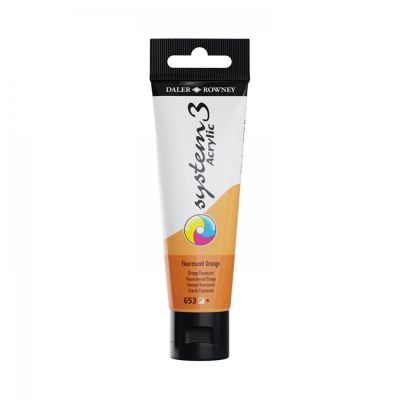 D&R System3 Acrylic 59 ml, Fluorescent orange