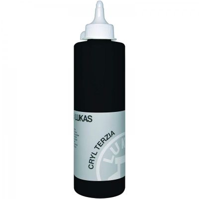 LUKAS akrylová barva TERZIA 500 ml, Ivory black