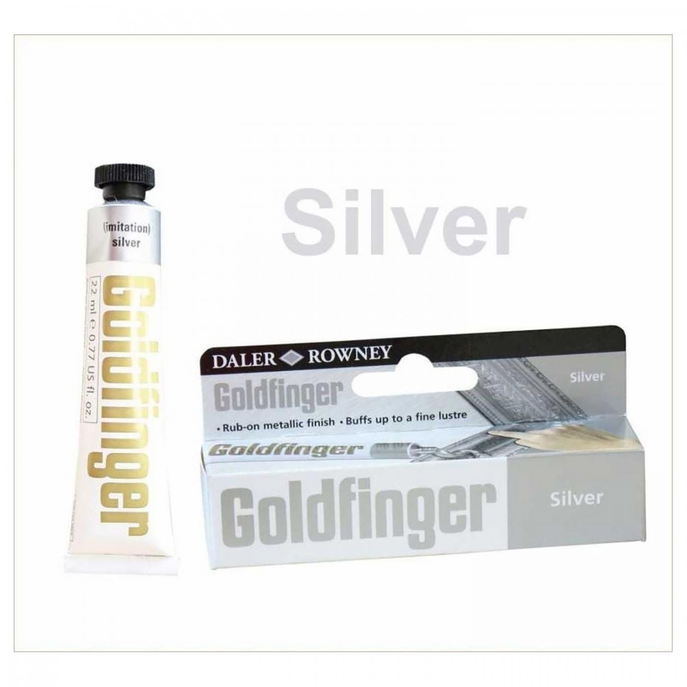 D & R Goldfinger metal. pasta 22 ml, stříbrná