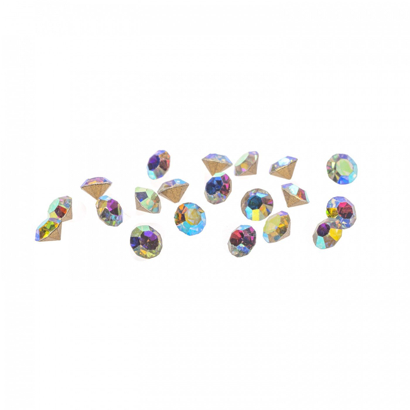Štrasové kamínky Crystal AB 3 mm 20ks