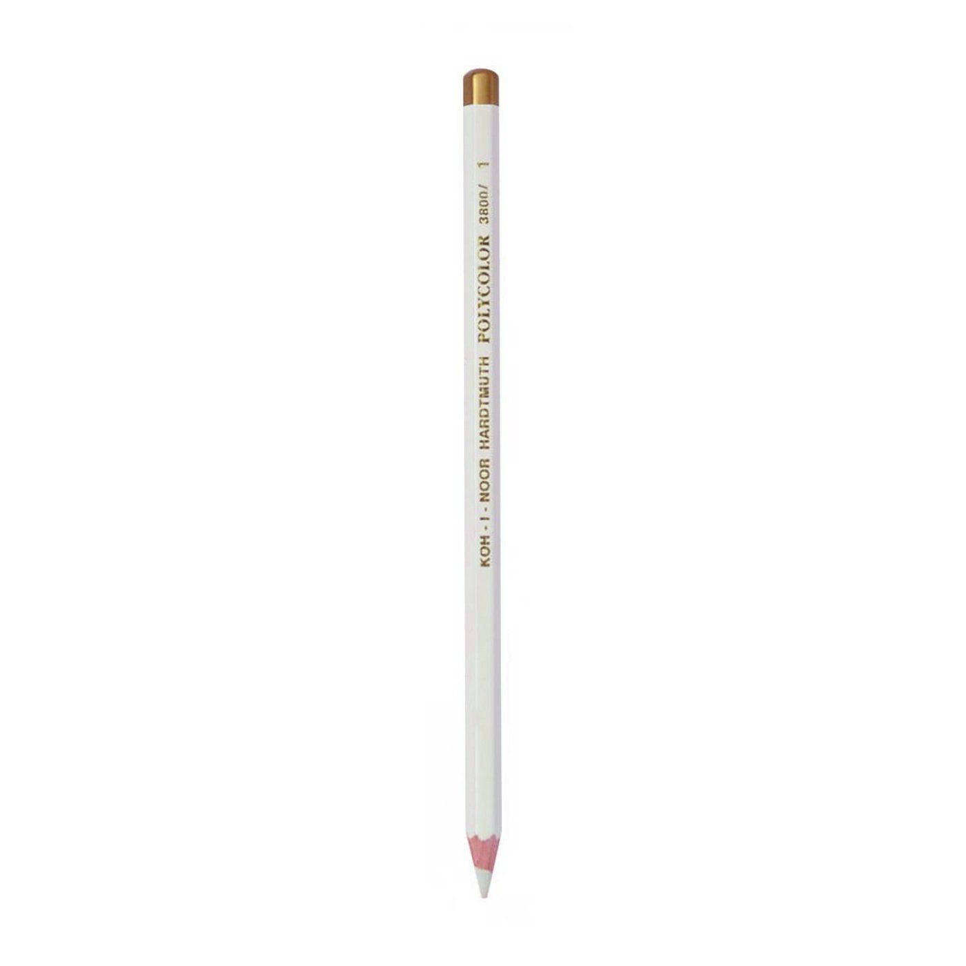 KOH-I-NOOR, tužka POLYCOLOR, pastelová, 6-hranná, bílá