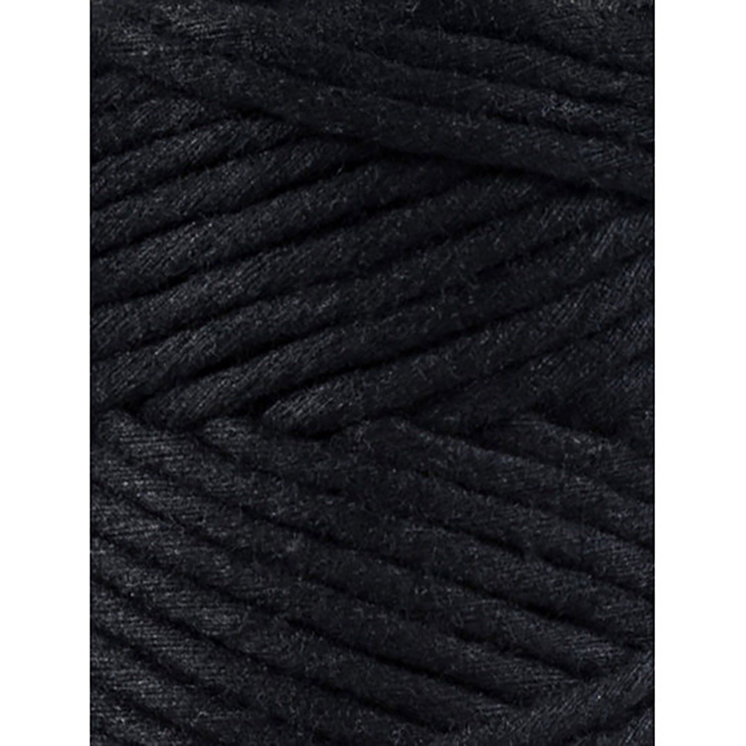 Bobbiny, Macramé točená šňůra, 3 mm, 100 m, Black