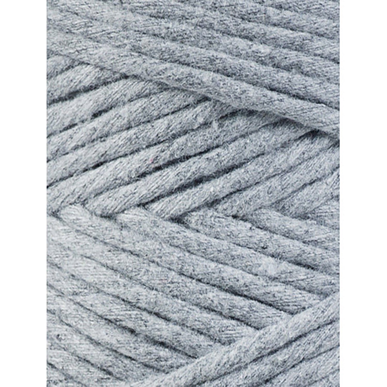 Bobbiny, Macramé točená šňůra, 3 mm, 100 m, Silver