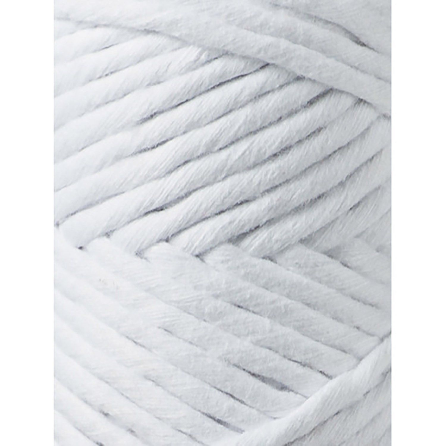 Bobbiny, Macramé točená šňůra, 3 mm, 100 m, White