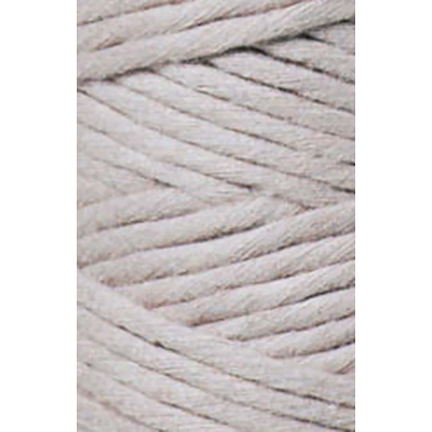 Bobbiny, Macramé točená šňůra, 3 mm, 100 m, Pearl