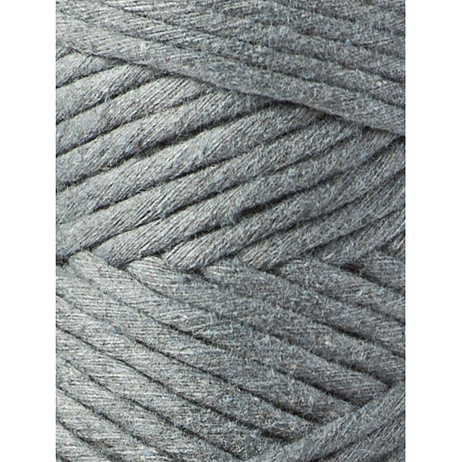 Bobbiny, Macramé točená šňůra, 3 mm, 100 m, Steel