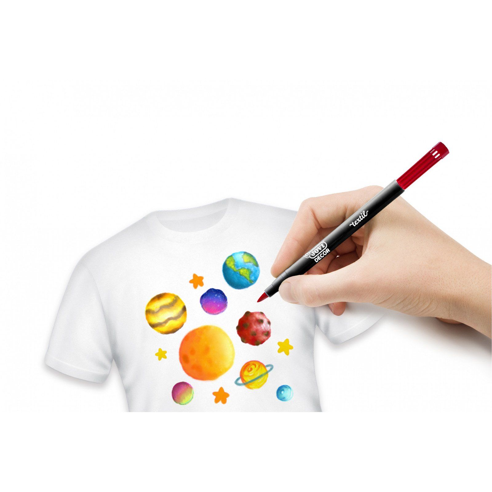 Fixy na textil pro děti JOVI, sada 12 ks