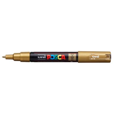 Popisovač Uni Posca PC-1M, 0,7 mm, zlatý