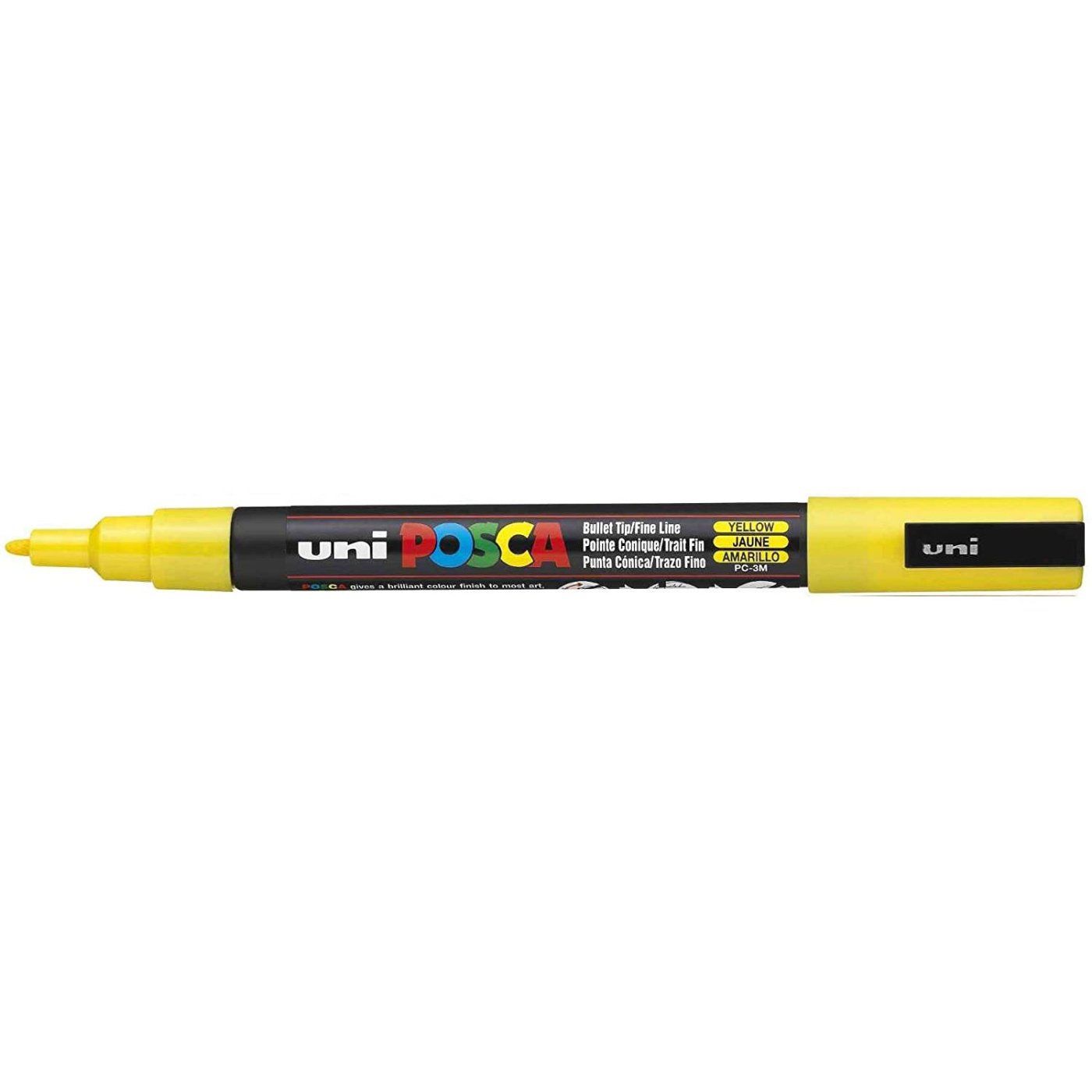 Popisovač Uni Posca PC-3M, 1,3 mm, žlutý