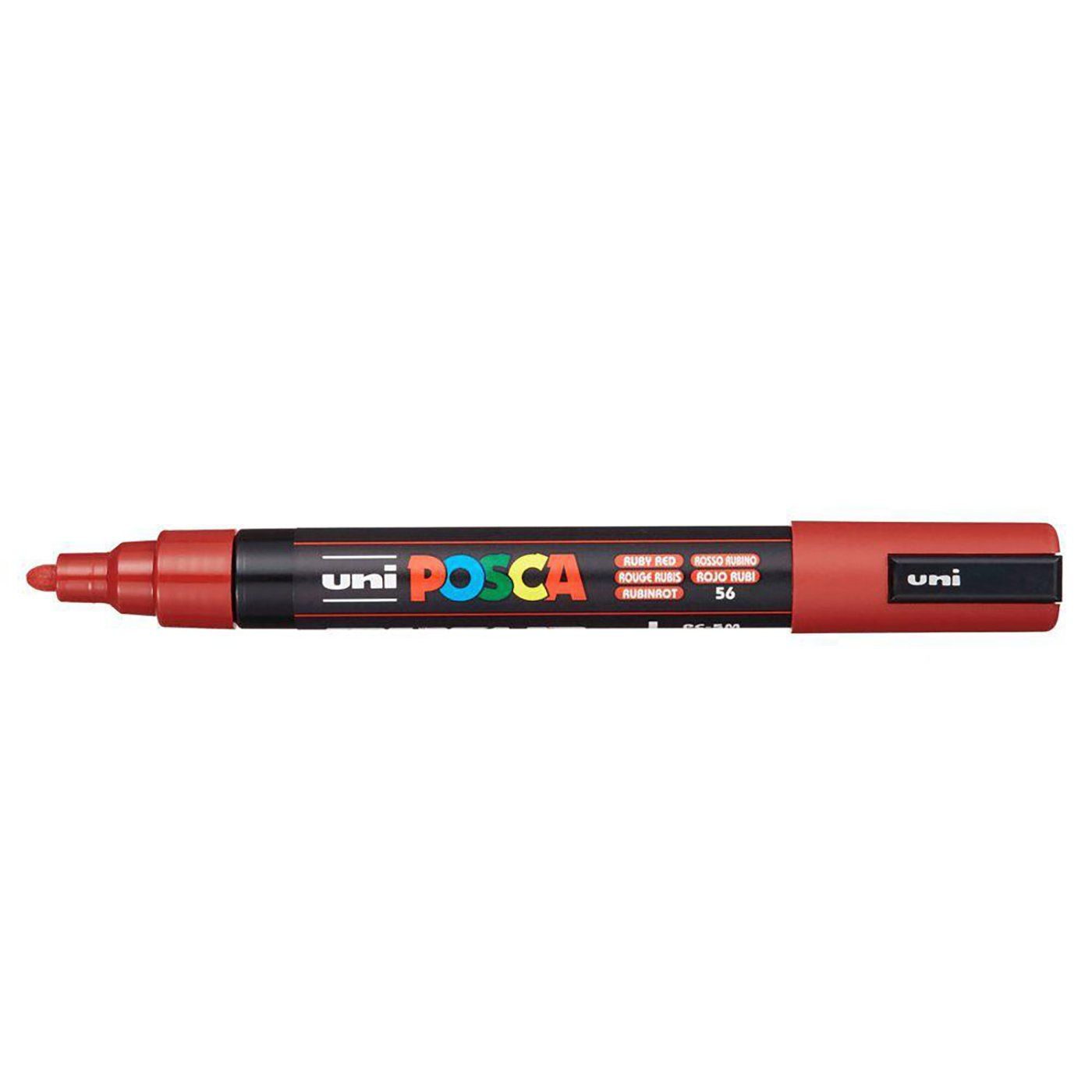 Popisovač Uni Posca PC-5M, 2,5 mm, rubínově červená