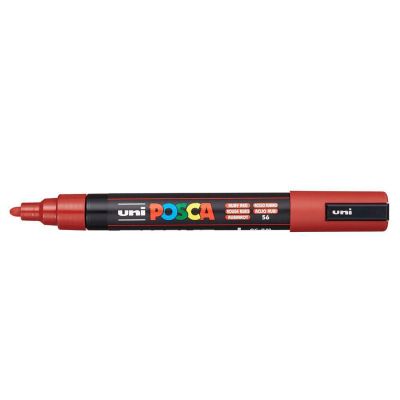 Popisovač Uni Posca PC-5M, 2,5 mm, rubínově červená