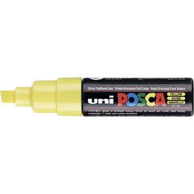 Popisovač Uni Posca PC-8K, 8 mm, žlutý