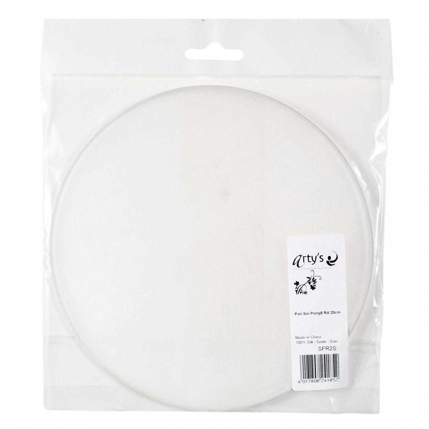 Hedvábný kruh Pongé 5, 20 cm