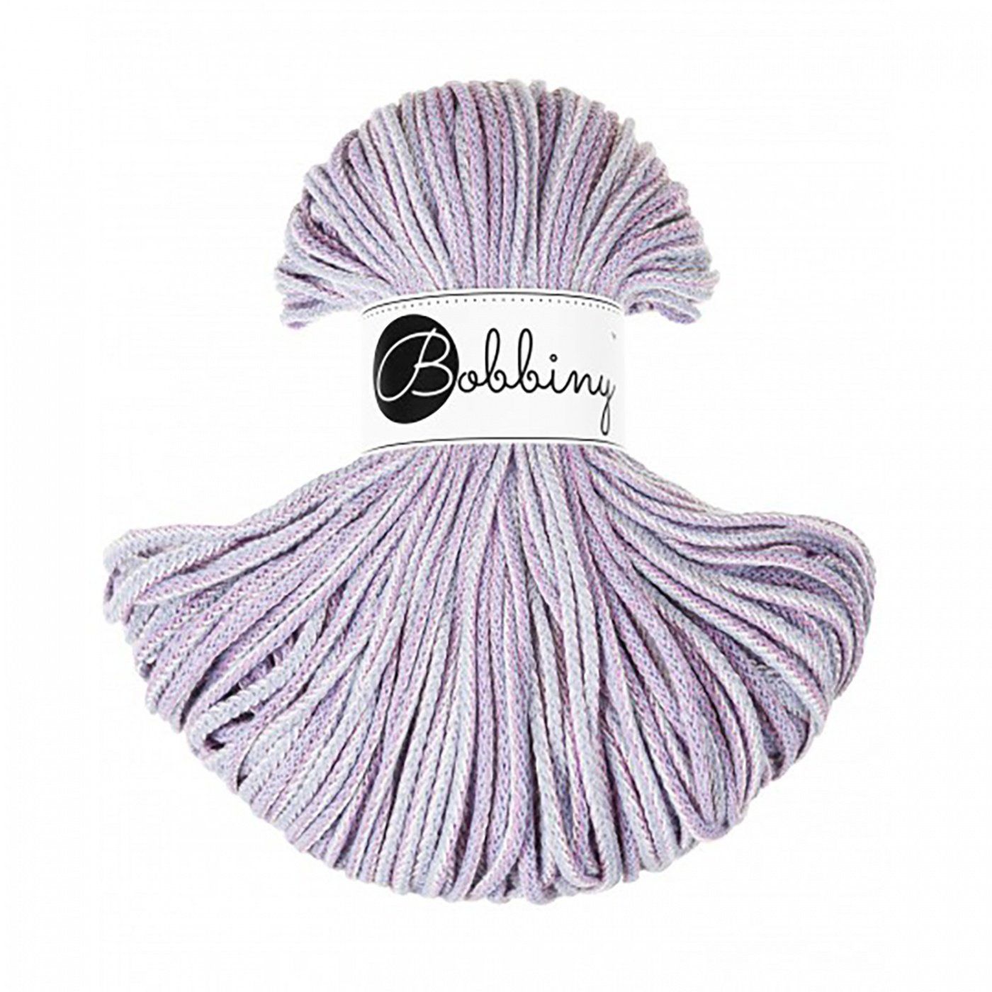 Bobbiny, Macramé pletená šňůra, 3 mm, 100 m, Magic Iris