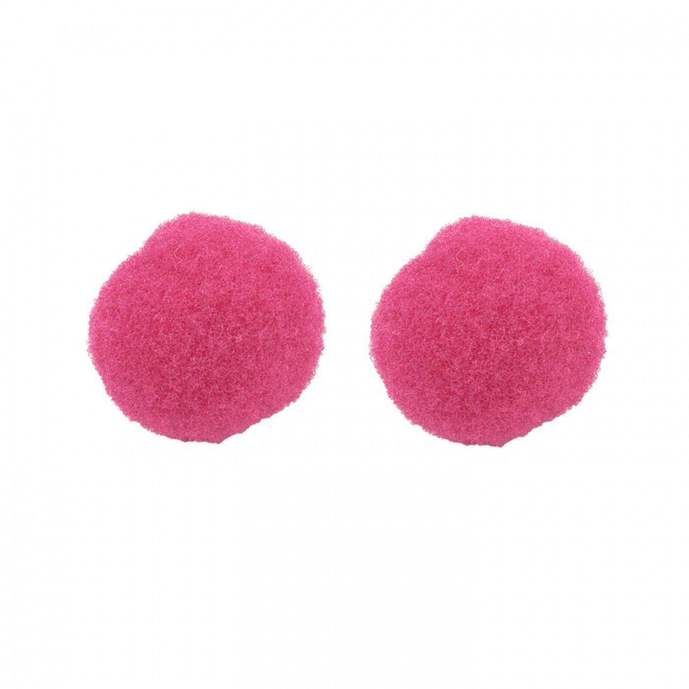 Pom pom kulička, 25 mm, fuchsie, 10 ks