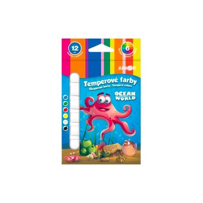 Temperové barvy Ocean World 12 ml, sada 6 ks