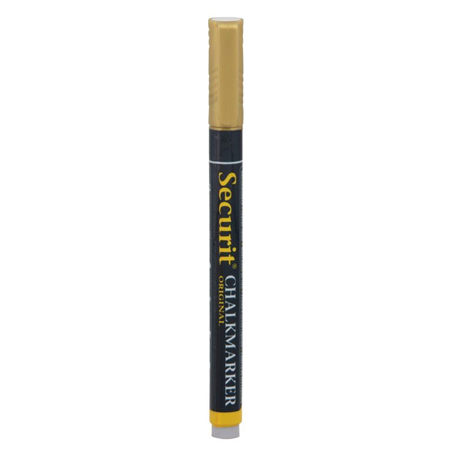 Křídový fix, Securit, hrot 1-2 mm, zlatý